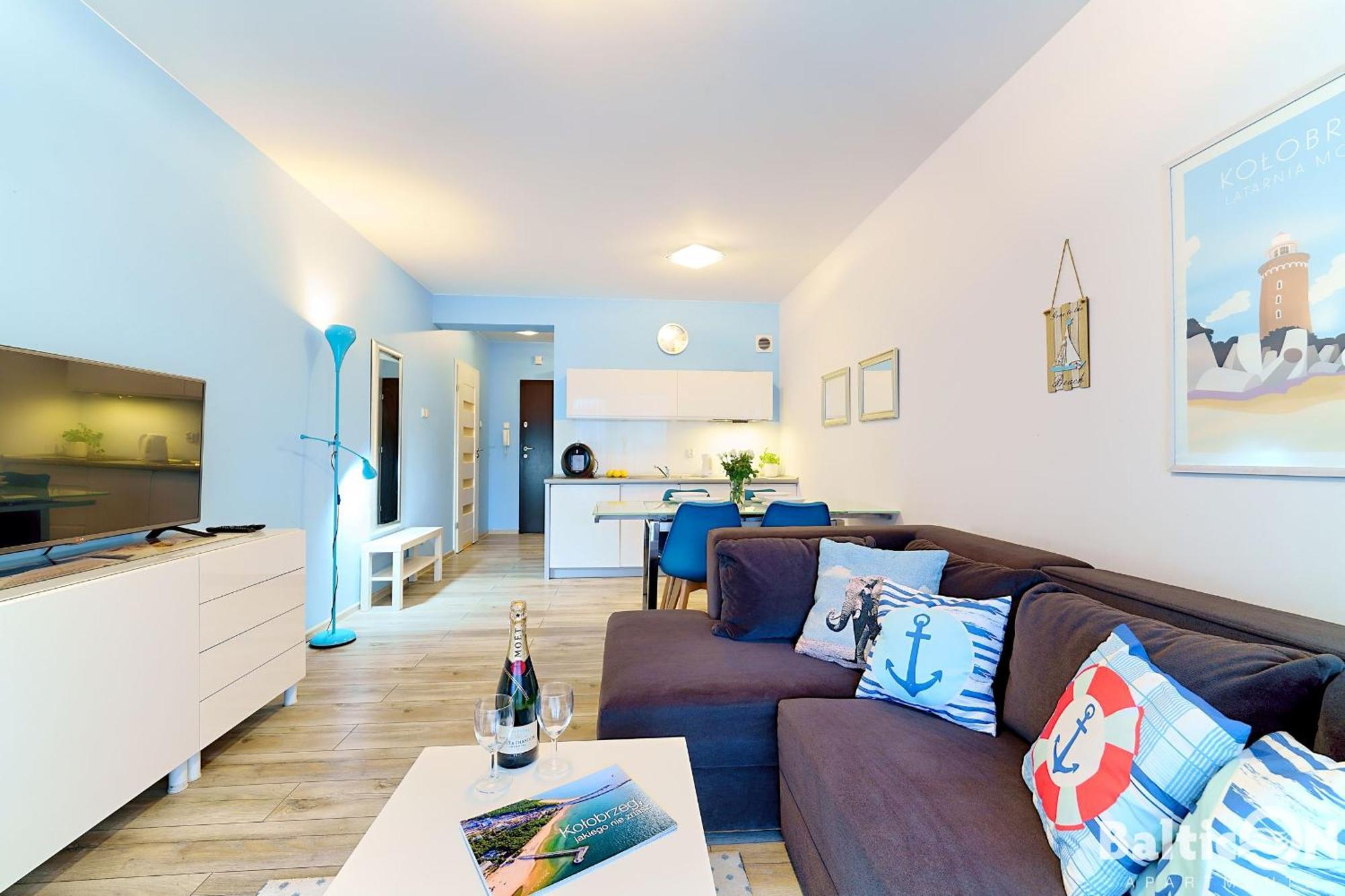 Apartamenty Balticon Polanki - Sauna, Fitness Inclusive - Basen Latem, Pool Im Sommer 코워브제크 객실 사진